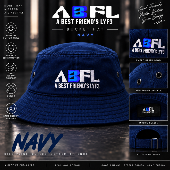 ABFL Navy Bucket Hat