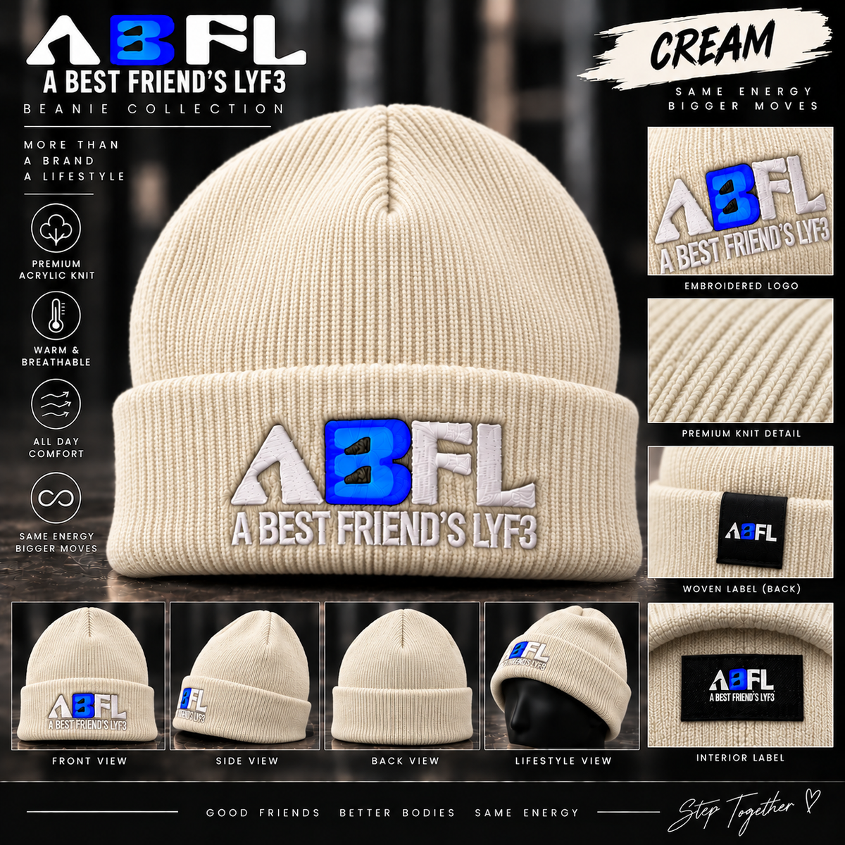 ABFL CREAM TOQUE