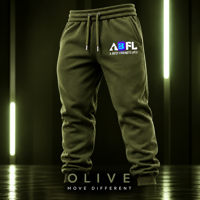 ABFL Olive Green Men Joggers