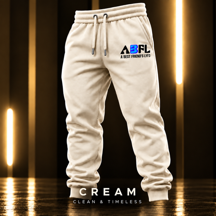 ABFL Men Cream Joggers
