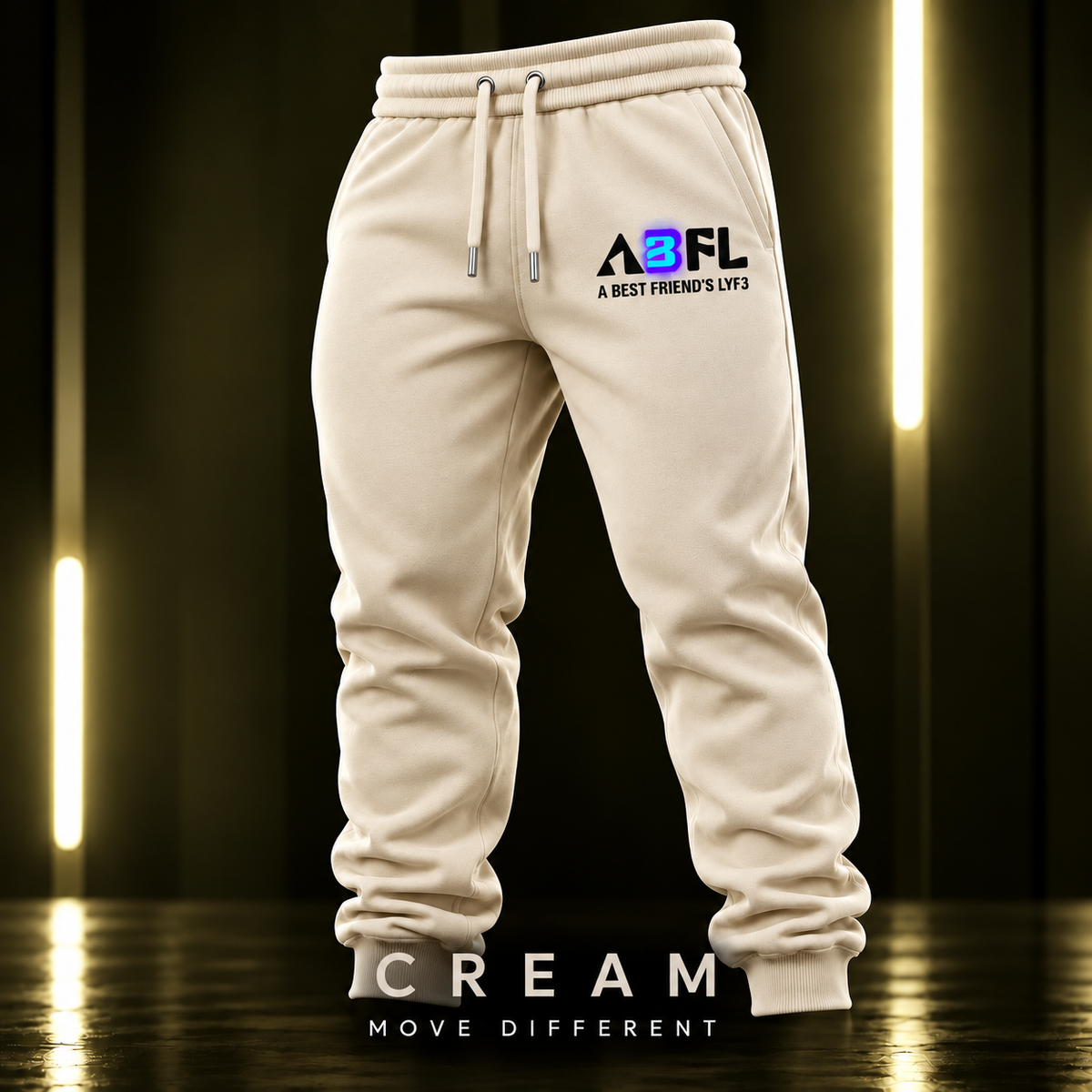 Cream Joggers