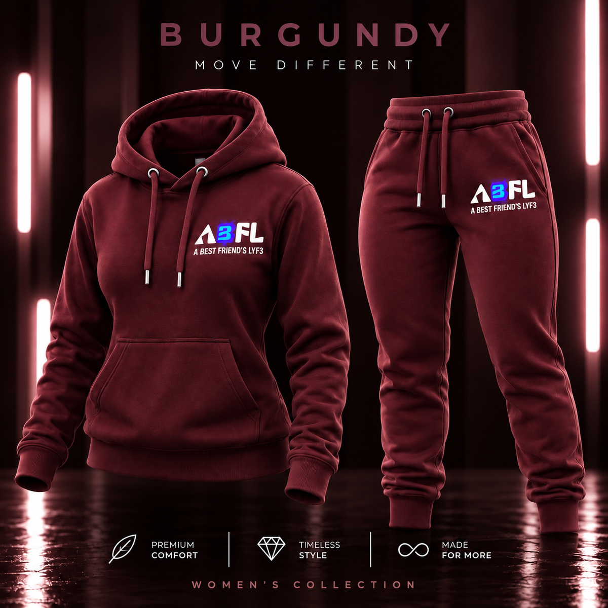 Burgundy Sweat Suit
