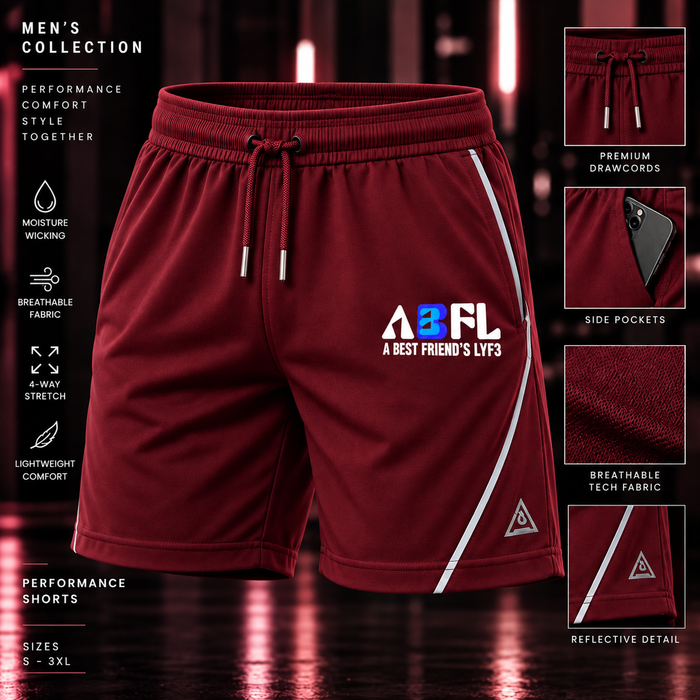 Burgundy Performance Shorts