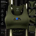 Olive Green Racerback Sports Bra