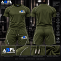 Men Olive Green Workout Set