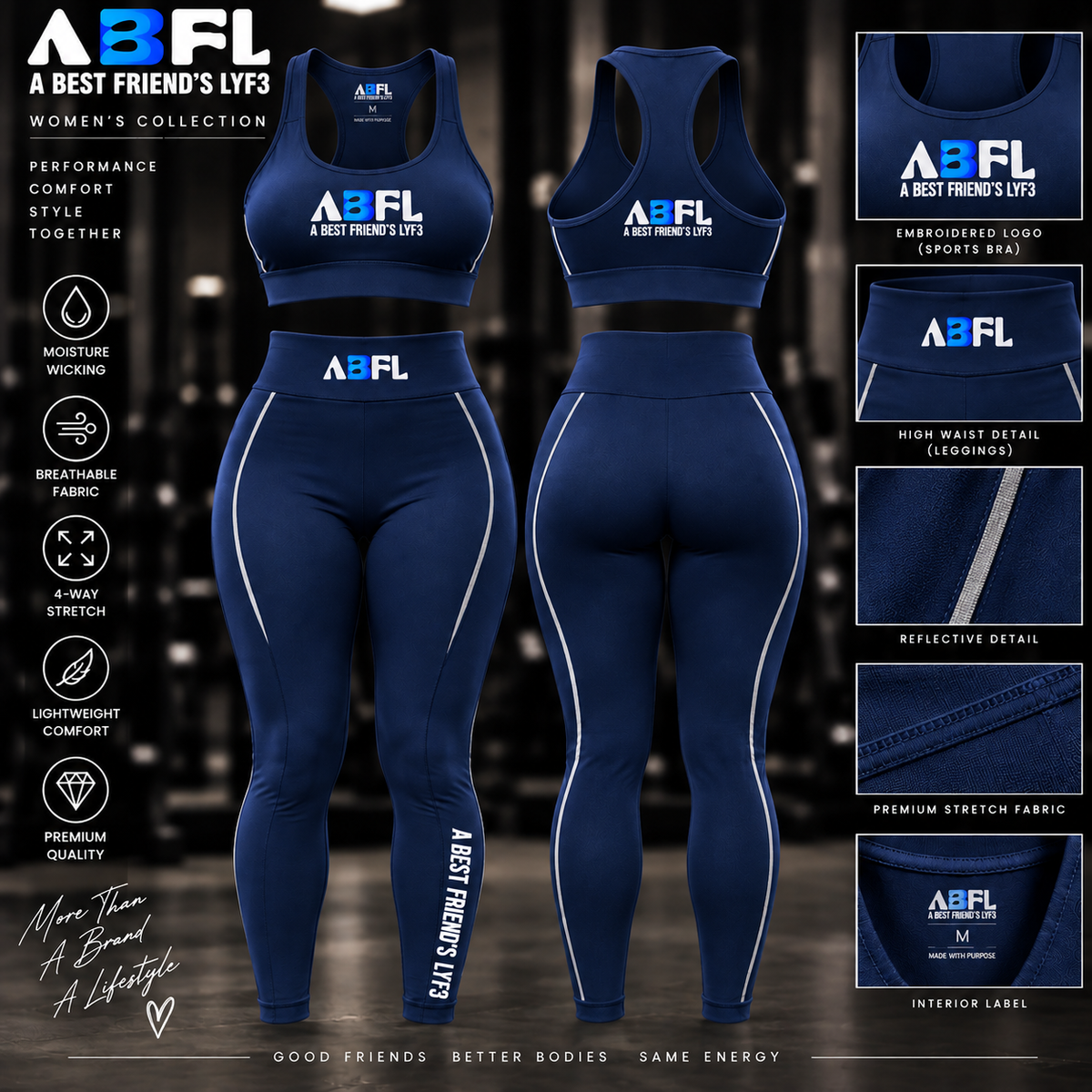 Women Workout Navy Set
