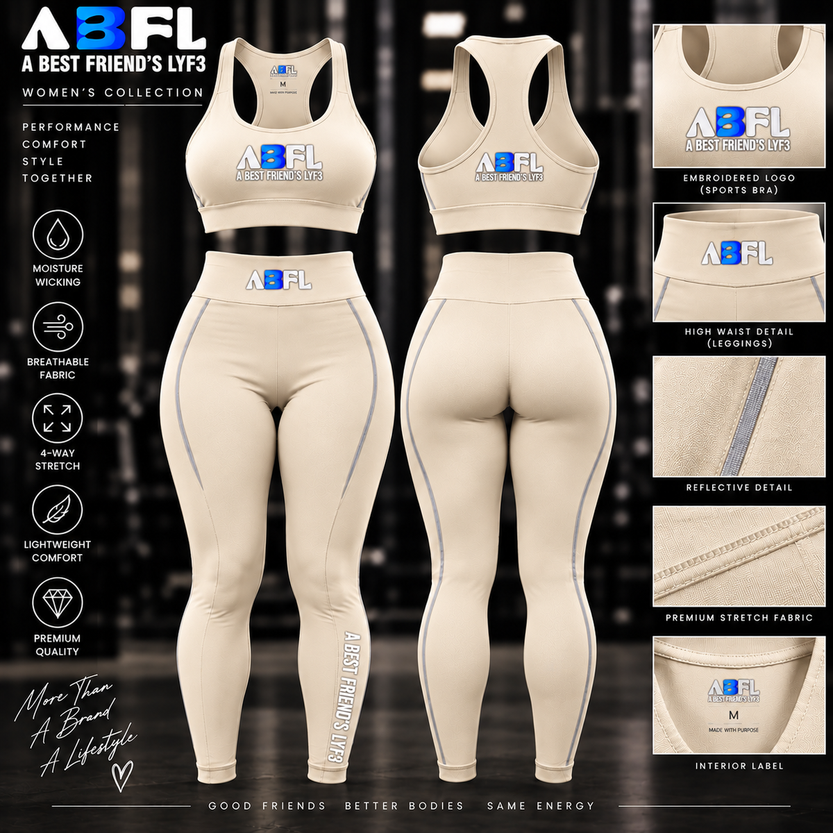 Women Workout Cream Set
